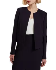 テッドベーカー レディース アウター ジャケット・ブルゾン クロップド Ted Baker Manabjl Cropped Tailored Jacket Navy ネイビーのサムネイル