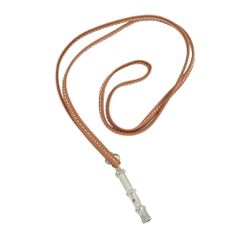 HERMES エルメス ホイッスル 犬笛 ペンダント ブラウン - メルカリ