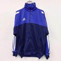 90s～　adidas　アディダス　トラックジャケット/ジャージ　ヴィンテージ　青　ブルー　Lサイズ　古着