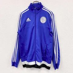 adidas　アディダス　トラックジャケット/ジャージ　青　ブルー　Mサイズ　古着