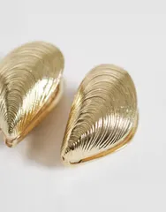 ピーシーズ レディース アクセサリー ピアス・イヤリング PIECES mussel shell earrings tone Gold color st1 ゴールド