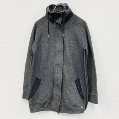 00s　adidas　アディダス　フルジップスウェットジャケット/モッズコート　ヴィンテージ　グレー　Mサイズ　古着