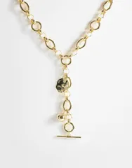 トップショップ レディース アクセサリー ネックレス・チョーカー・ペンダントトップ レース Topshop Lana oversized chainecklace with charms tone G