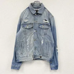 GUESS　ゲス　デニムジャケット/Gジャン　ダメージ加工　インディゴ　Mサイズ　古着