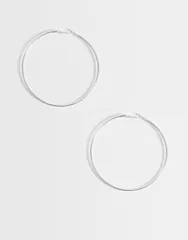 アクセサライズ レディース アクセサリー ピアス・イヤリング Accessorize large simple hoop SILVER シルバーのサムネイル