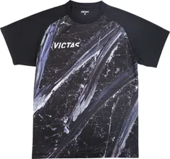 ヴィクタス VICTAS 卓球 V-24 レプリカシャツベーシック シャツ レプリカ 半袖 練習試合 トレーニング ゲーム ゲームシャツ 卓球部 部活 チーム  532404 GY グレー