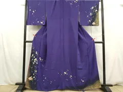 平和屋着物■訪問着　枝垂れ桜　花筏　暈し染め　金彩　鈴乃屋扱い　正絹　逸品　DABB6656ea