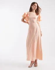 アンドアザーストーリーズ レディース トップス ワンピース ミディ ノースリーブ Other Storiesleeveless midi dress with cowl neck in light orange Light orange オレンジ