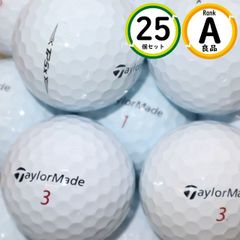 • A-Rank Select TaylorMade TP5X 25 Balls - High Quality, Spin Performance, Lost Balls, Free Shipping, 25 Balls, Good Condition, White Golf Balls