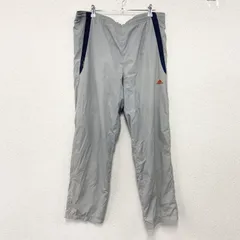 adidas　アディダス　CLIMAPROOF　クライマプルーフ　トラックパンツ　刺ロゴ　グレー　Lサイズ　古着