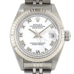 ロレックス Rolex 腕時計 デイトジャスト 79174 K番 2001年製 デイト ホワイト文字盤 ローマンインデックス フルーテッドベゼル ジュビリーブレス K18WG SS 自動巻き 【箱・保付き】 【中古】のサムネイル