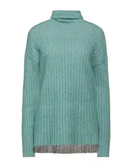 アリジ レディース アウター ニット・セーター ALYSI タートルネック Turquoise Blue ブルー