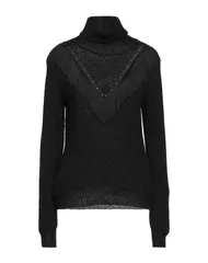 リュージョー レディース アウター ニット・セーター LIU JO タートルネック Black ブラックのサムネイル