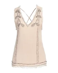 トラサルディ レディース トップス シャツ TRUSSARDI JEANS パーティ向けトップス Beige ベージュのサムネイル