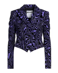 モスキーノ レディース アウター ジャケット・ブルゾン MOSCHINO テーラードジャケット Purple パープルのサムネイル