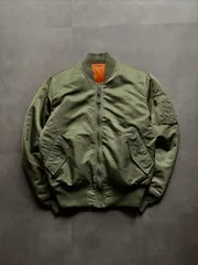 ALPHA INDUSTRIES MA-1 フライトジャケット M オリーブ USA製 MIL-J-82790J