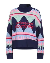 ヴェルサーチ レディース アウター ニット・セーター VERSACE JEANS COUTURE タートルネック Light Green グリーンのサムネイル