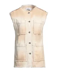 エムエスジイエム レディース アウター ジャケット・ブルゾン MSGM デニムブルゾン Beige ベージュのサムネイル
