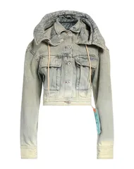 オフホワイト レディース アウター ジャケット・ブルゾン OFFWHITE デニムブルゾン Blue ブルーのサムネイル