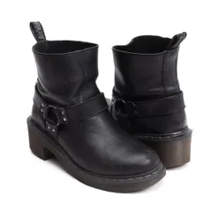 ドクターマーチンDr.Martens レザーエンジニアショートブーツ 黒US8(25cm位)