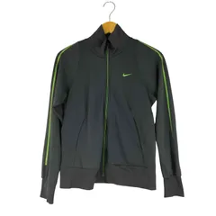 ナイキ NIKE DRI FITブラック ジップアップジャージ レディース import：M 