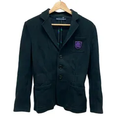 RalphLauren(ラルフローレン) ジャケット サイズM レディース - 黒×パープル 長袖/ワッペン/春/秋