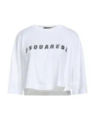 ディースクエアード レディース トップス Tシャツ DSQUARED2 クロップ トップス White ホワイト