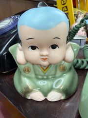 江崎グリコ 福助人形 からくりおじぎ時計 - メルカリ