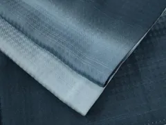 平和屋着物●上質な小紋　千鳥格子　暈し染め　正絹　逸品　CABE2664yc