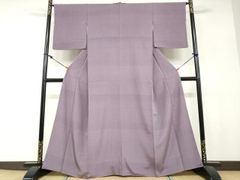美品】筋絞り付下げ 丈159cm 裄67cm 袷着物 藤色ぼかし - メルカリ