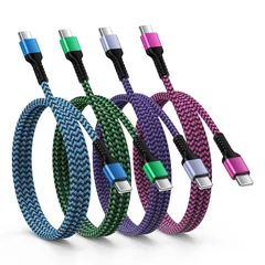 【新品】 Ocbuo USB C/Type C to Type C ケーブル【4本組/4色/PD対応 30W急速充電】 iPhone17、iphone 17Pro、いPhone16/15、google pixel 10,iPad mini7/6 、MacB 0