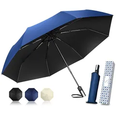 【新品】 YOIIYO おりたたみ傘 日傘 uvカット 100 遮光 折り畳み 日傘 メンズ 折りたたみ傘 晴雨兼用 レディース ワンタッチ自動開閉 折り畳み傘 大きいサイズ 丈夫 軽量 8本骨 強風に強い 豪雨対応 紫外線遮断 UVカット 完全遮光 コン 0