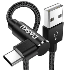 【新品】 USB C ケーブル L字 90 度 1M 2本 USB A to USB C ケーブル 60W 3A 急速充電 高耐久ナイロン編み データ転送 iPhone 17/16/15/Pro Max/Plus Galaxy Switch その他 Typ 0