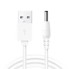 【新品】 RUITEXUN USB - DC 3.5mmケーブル 50cm 5V DC電源コード USB - DC 3.5mm x 1.35mm バレルジャックアダプター コネクター プラグ 充電ケーブル (ホワイト) 1