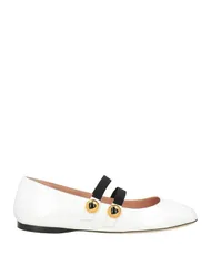 モスキーノ レディース シューズ パンプス MOSCHINO バレエシューズ White ホワイトのサムネイル