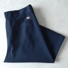 ■古着 Dickies ディッキーズ 874DN ワークパンツ チノ ORIGINAL FIT ダークネイビー 濃紺 W40L32【D1771】