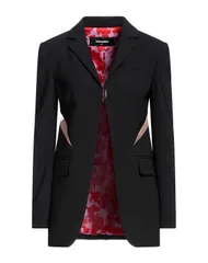 ディースクエアード レディース アウター ジャケット・ブルゾン DSQUARED2 テーラードジャケット Black ブラックのサムネイル