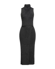 ダイアン フォン ファステンバーグ レディース トップス ワンピース DIANE VON FURSTENBERG ひざ丈ワンピース Black ブラック