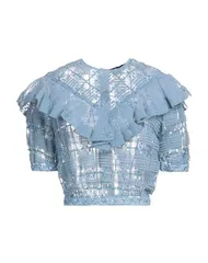 エリザベッタフランキ レディース トップス シャツ ELISABETTA FRANCHI トップス Blue Gray グレーのサムネイル