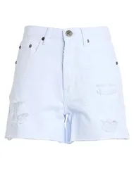 ワン ティースプーン レディース ボトムス ハーフパンツ・ショーツ ONE TEASPOON デニムショートパンツ Off White オフホワイト