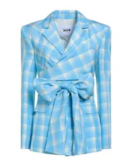 エムエスジイエム レディース アウター ジャケット・ブルゾン MSGM テーラードジャケット Azure Blue ブルーのサムネイル