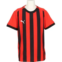 サイズ160cm、PUMA(プーマ) teamLIGA26 ストライプ ゲームシャツ JR サッカー ウェア ゲームシャツ 707345