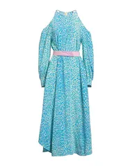 ステラマッカートニー レディース トップス ワンピース STELLA McCARTNEY シルクドレス Azure Blue ブルーのサムネイル