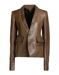 リックオウエンス レディース アウター ジャケット・ブルゾン RICK OWENS テーラードジャケット Military Green グリーンのサムネイル