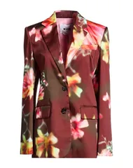 エムエスジイエム レディース アウター ジャケット・ブルゾン MSGM テーラードジャケット Chocolate Brown ブラウン