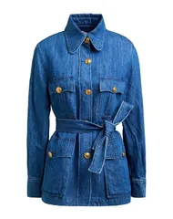 ヴァレンティノ レディース アウター ジャケット・ブルゾン VALENTINO GARAVANI デニムブルゾン Blue ブルーのサムネイル