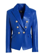バルマン レディース アウター ジャケット・ブルゾン BALMAIN テーラードジャケット Blue ブルーのサムネイル
