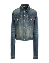 バレンシアガ レディース アウター ジャケット・ブルゾン BALENCIAGA デニムブルゾン Blue ブルーのサムネイル