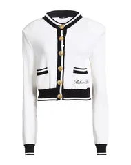 バルマン レディース アウター カーディガン BALMAIN カーディガン White ホワイトのサムネイル
