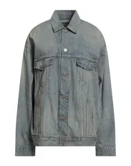 バレンシアガ レディース アウター ジャケット・ブルゾン BALENCIAGA デニムブルゾン Blue ブルーのサムネイル